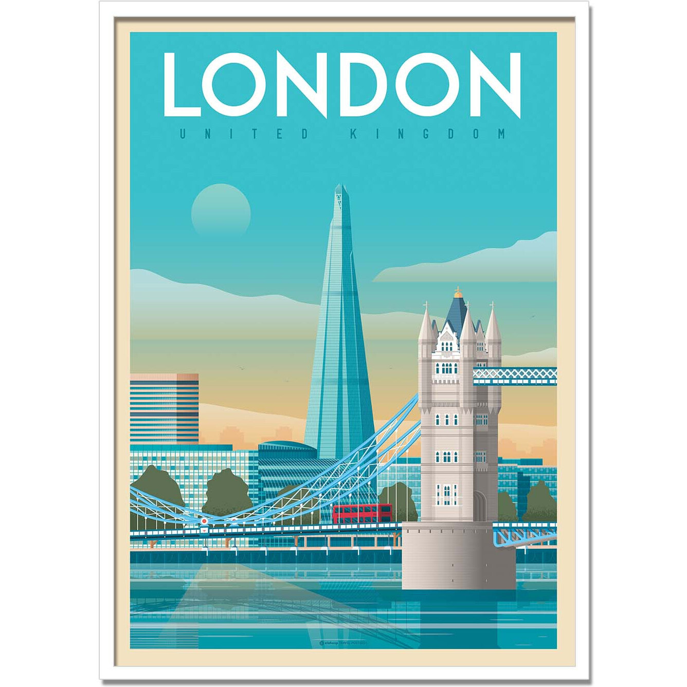 Affiche - London tower bridge - Olahoop Travel Posters