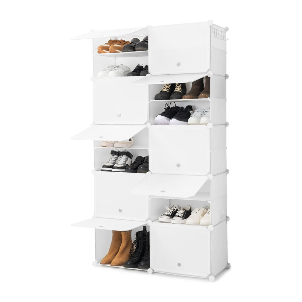 Rangement Modulaire Portable pour Chaussures InnovaGoods Blanc