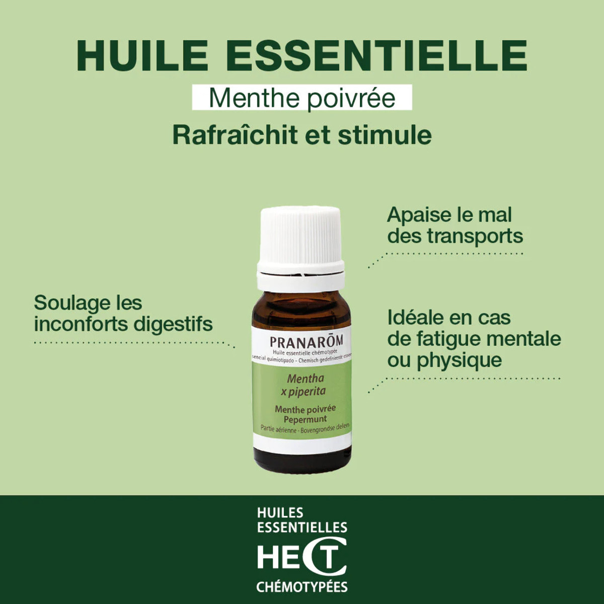 Pranarom - Huile Essentielle de Menthe poivrée - 10 ml