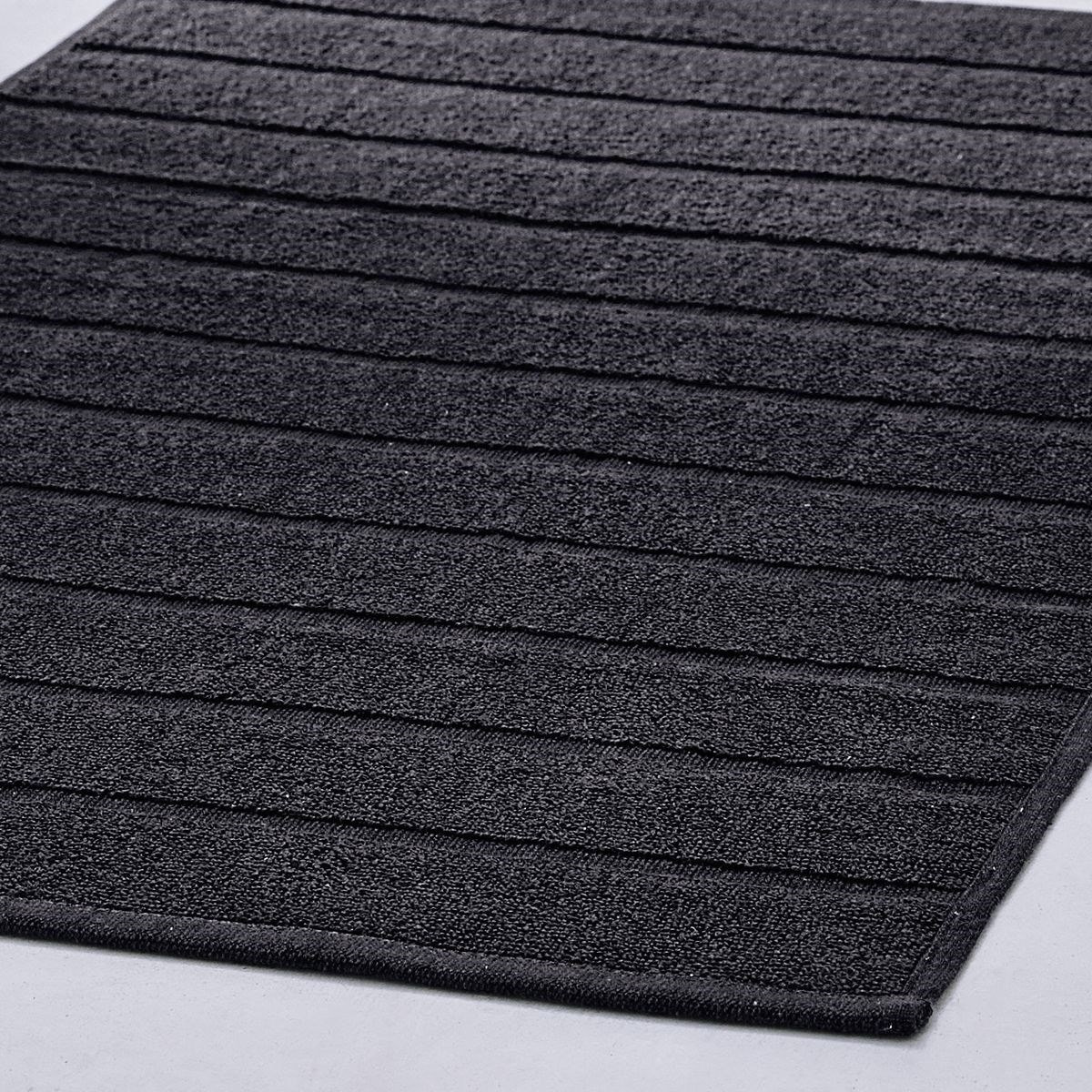 Tapis de bain uni ESSENTIAL gris anthracite