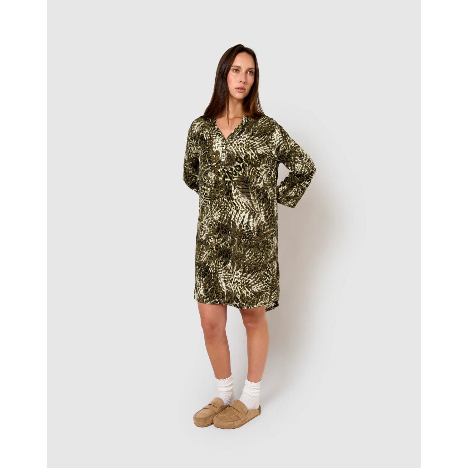 Vestido viscosa jai verde