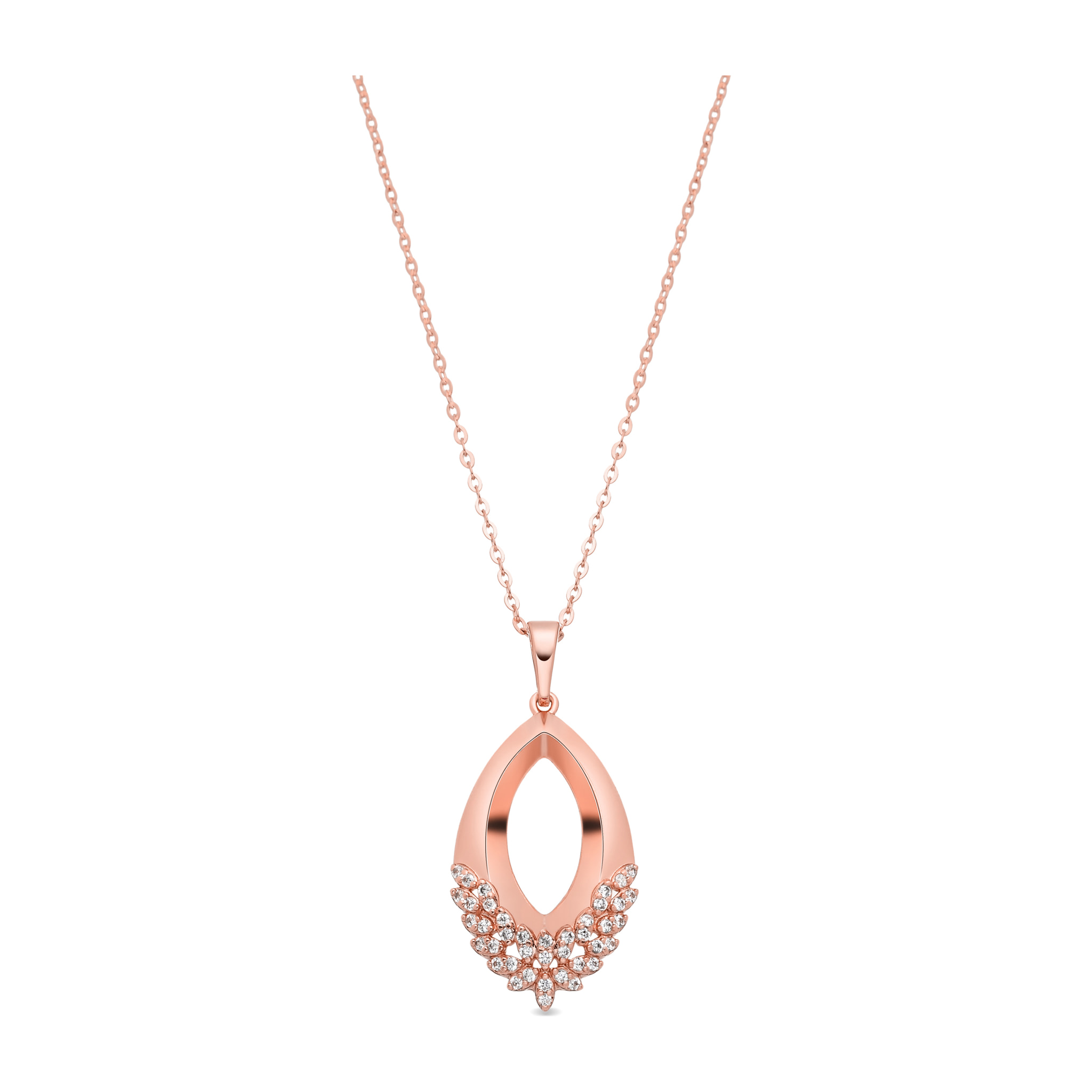 Collar Liwen acabado oro rosa 18k
