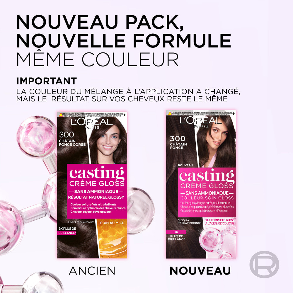 L'Oréal Paris Casting Crème Gloss Coloration 300 Châtain foncé corsé
