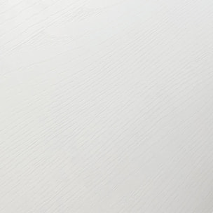 Tavolo CARRARA in legno, finitura bianco frassinato e base in metallo verniciato bianco, allungabile 180×90 cm – 260×90 cm