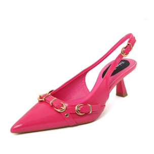 Slingback Donna colore Fuxia-Altezza tacco:6,5cm