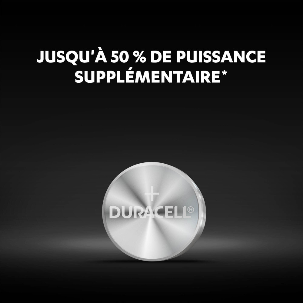 5x2 Piles Duracell Bouton LR54
