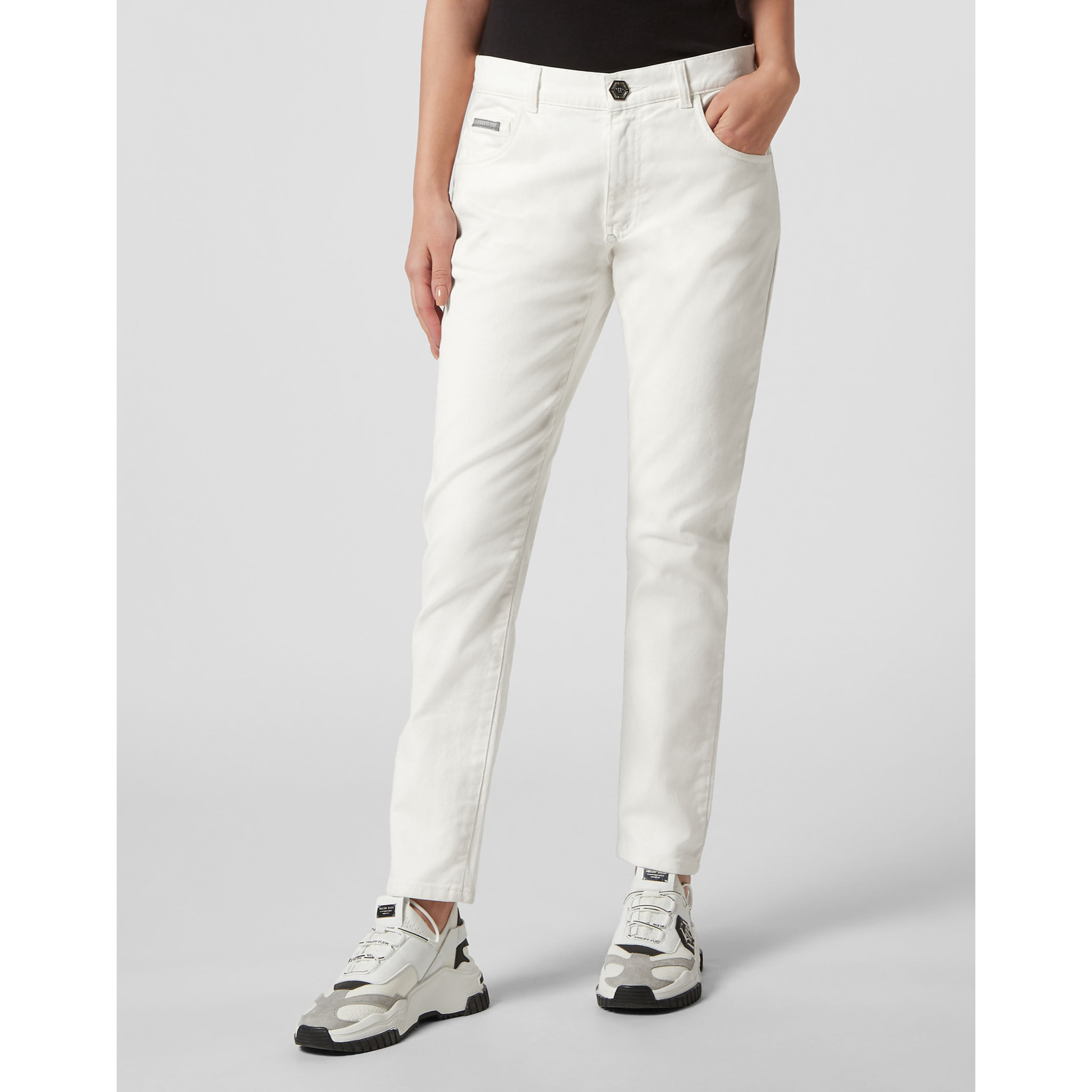PHILIPP PLEIN Jeans dal taglio boyfriend