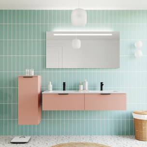 Meuble salle de bain double vasque 2 tiroirs - SOHO