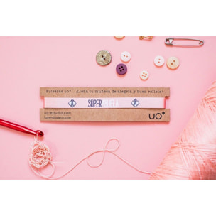 Pulsera "Súper Abuela" Coral