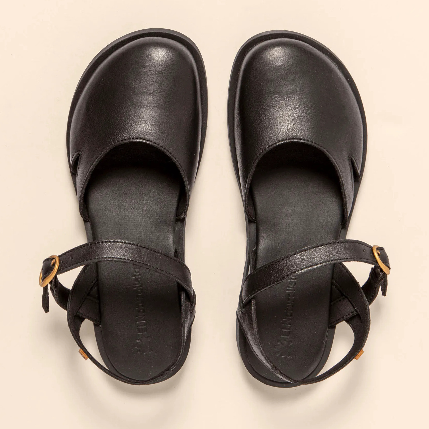 Sandalias N5874 SOFT NAPPA BLACK/ ARENISCA color Black