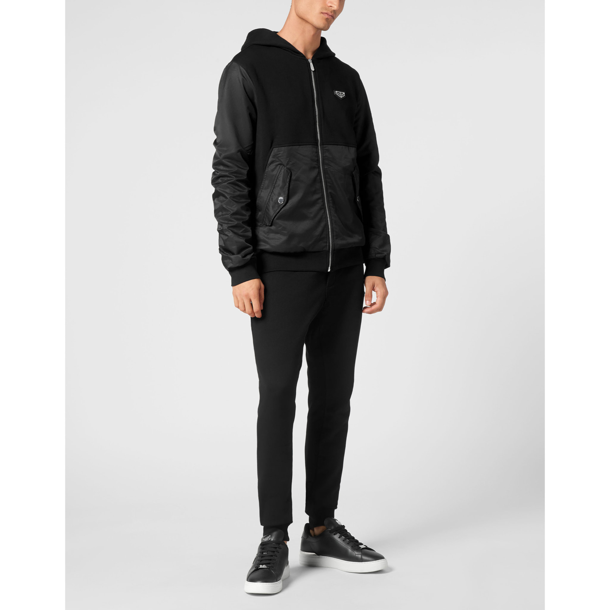 PHILIPP PLEIN Hooded Sweatjacket ICONIC PLEIN