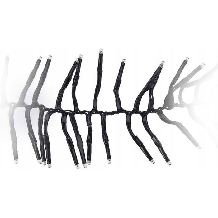 guirnalda con 2016 led blancos cálidos, 8 efectos de luz y 14,6m de iluminación total