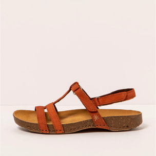 Sandalias 0946 NOBUCK DARK ORANGE/ I BREATHE color Dark orange