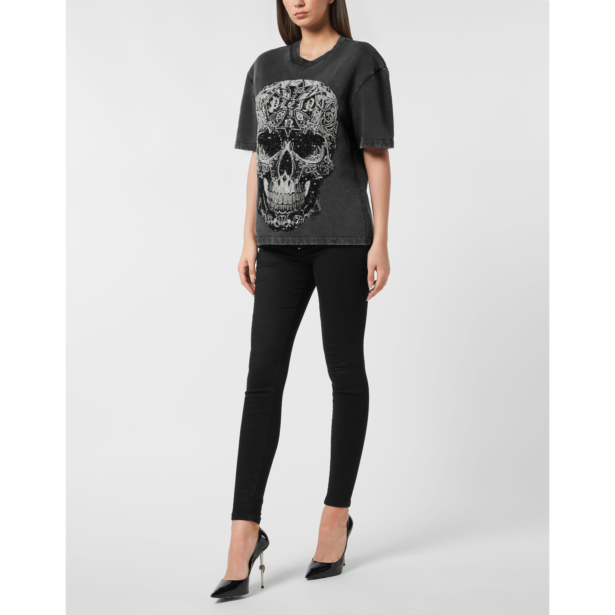 PHILIPP PLEIN Maglietta Uomo Fit SKULL