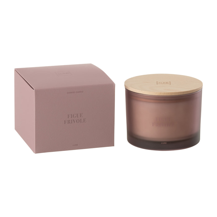 J-Line bougie parfumée Accords Essentiels - Figue Frivole - mauve - 28H