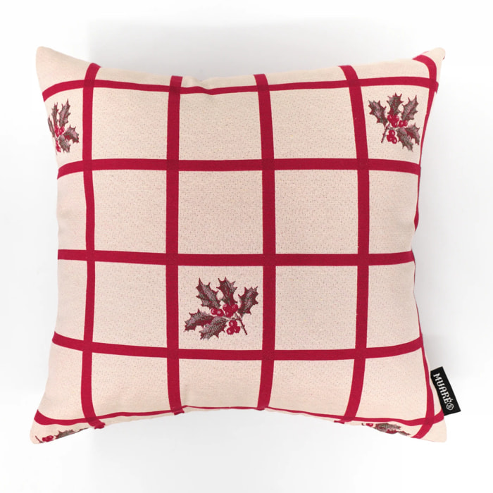 Housse de coussin jacquard réversible 45x45 cm 33744B