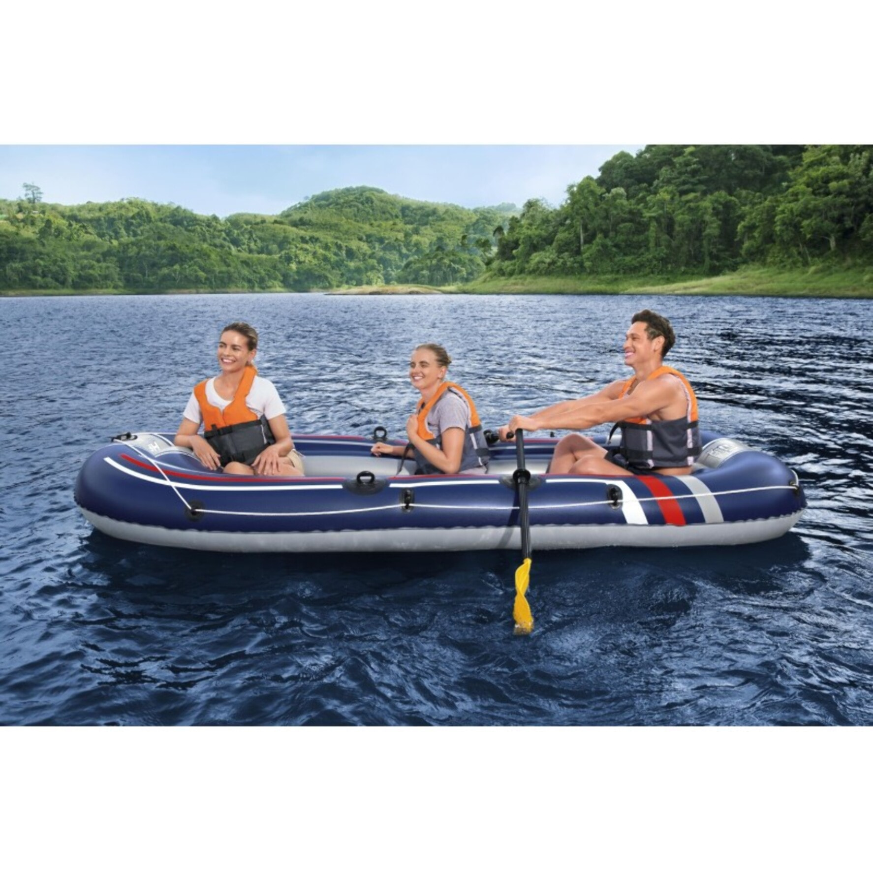Bestway Bateau gonflable Treck X3 set Hydro-Force 307 x 126 cm