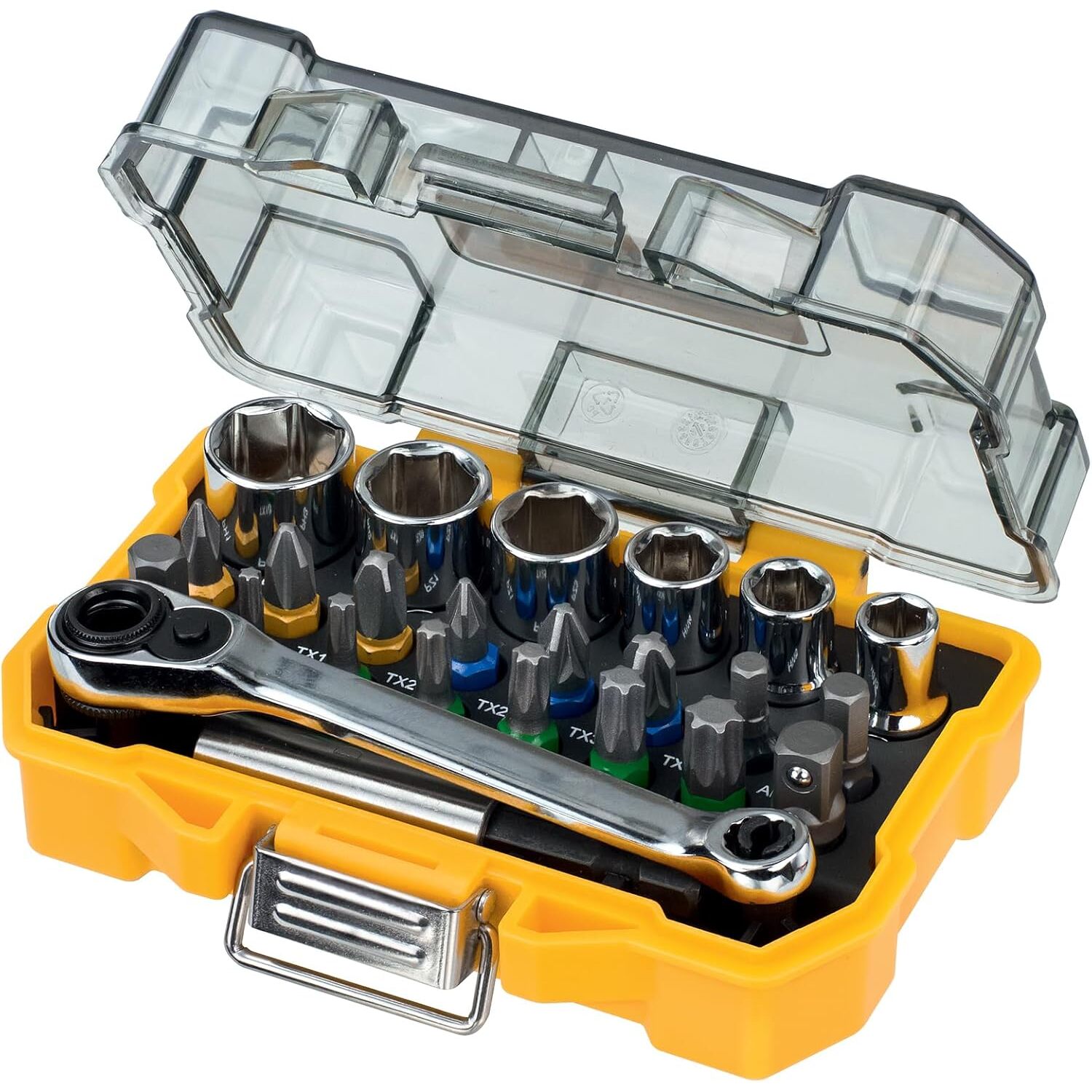 Coffret de 24 pièces avec douilles et embouts 25 mm - DEWALT - DT71516-QZ