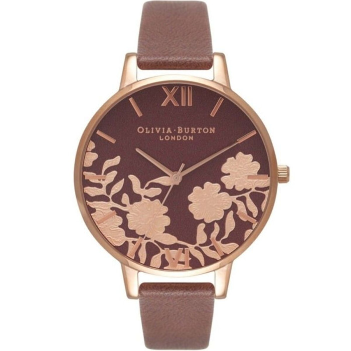 Reloj Olivia Burton OB16MV61 Mujer Analogico Cuarzo con Correa de Cuero