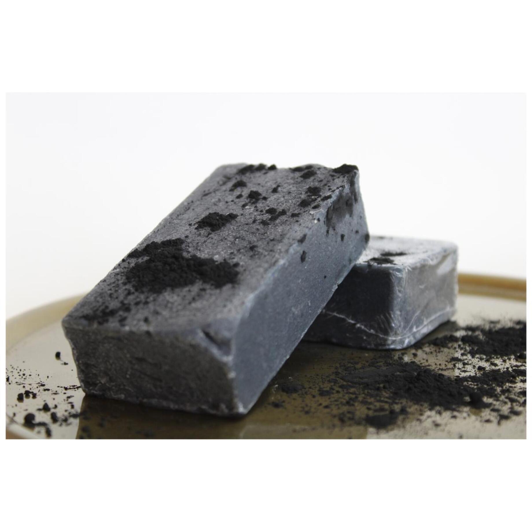 PLANETA HUERTO | Jabón Natural de Aceite de Oliva y Carbón Activado 100 g | Purificante y Detox | Limpieza Profunda