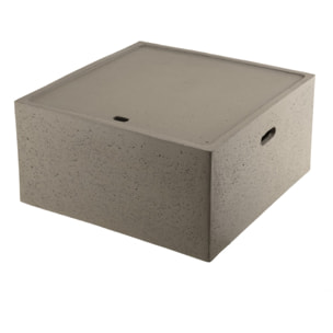 HECTOR - Table basse de jardin carrée 68x68 cm béton