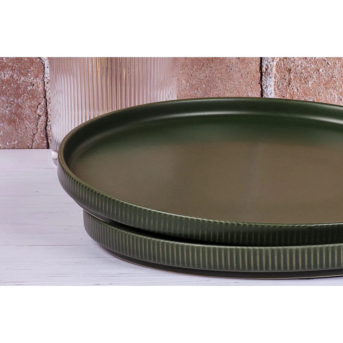 Assiette SCANDI Ø27,5cm - 4 pièces - Olive