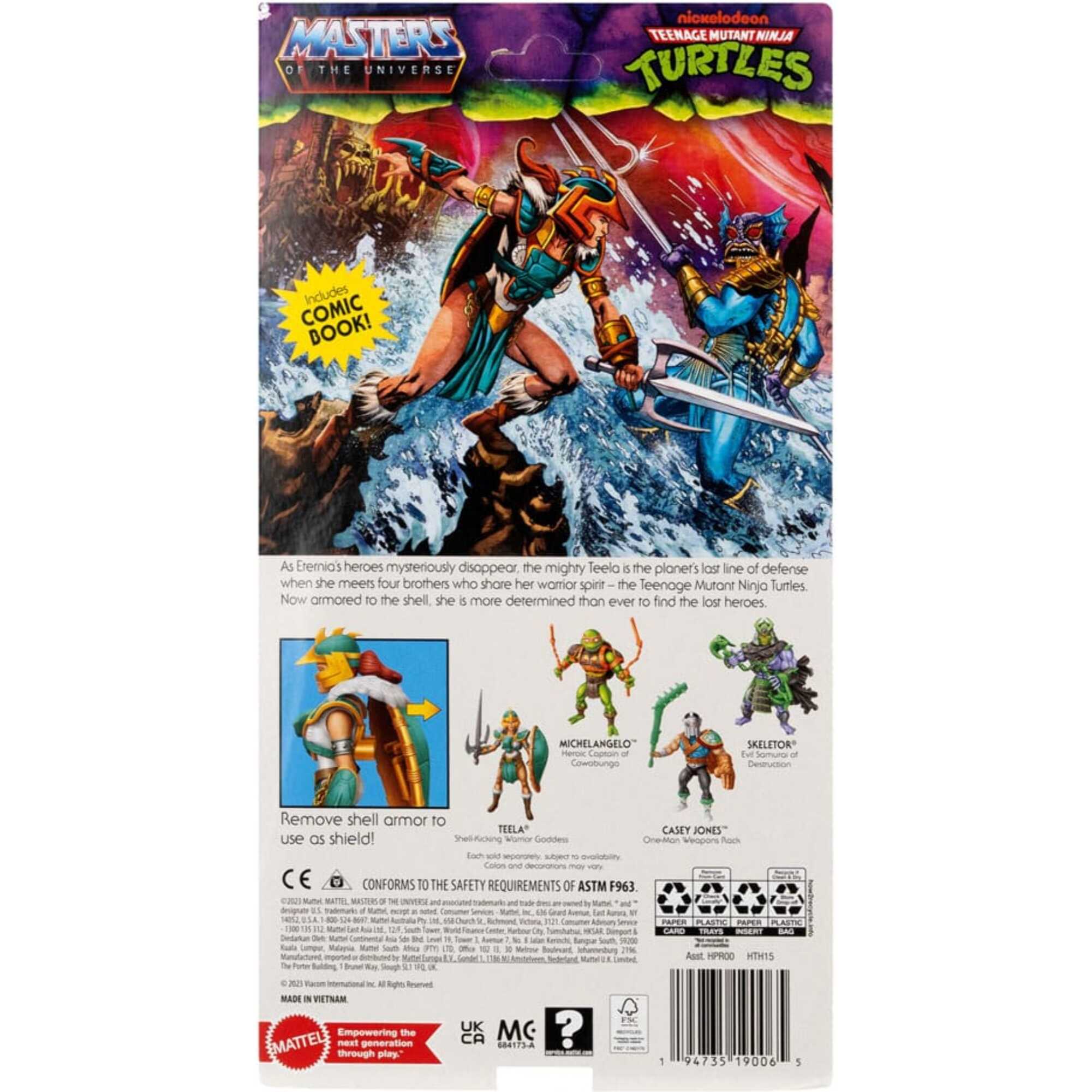 Motu X Tmnt: Turtles Of Grayskull Action Figura Teela 14 Cm Mattel