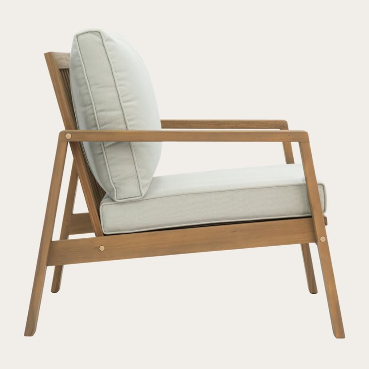 Chaise de jardin -bois dacacia massif et revêtement-couleur naturel 69 x 76 x 85 cm