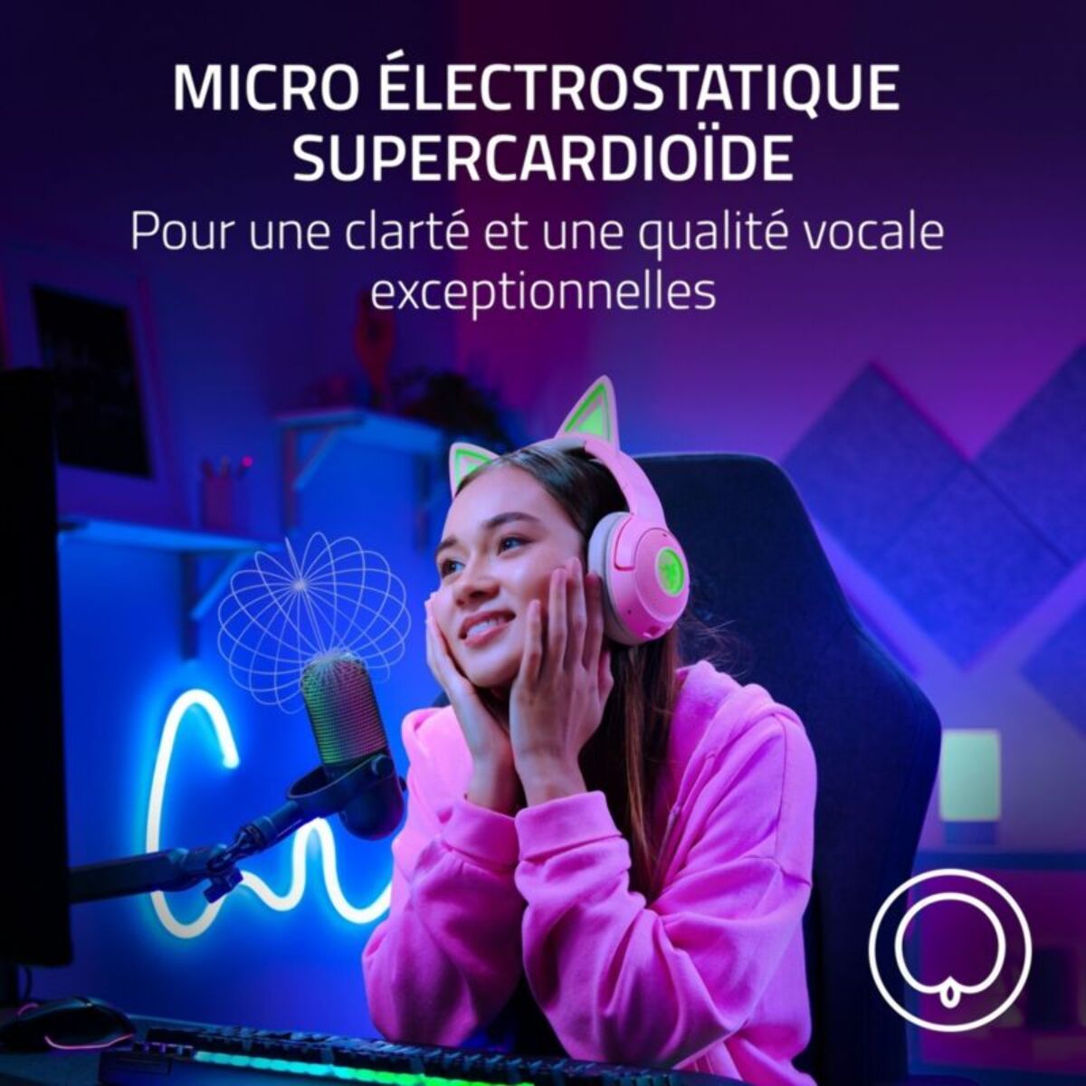 Micro Gamer RAZER Seiren V3 Chroma
