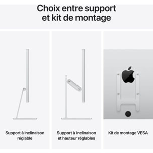 Ecran PC 5K APPLE Studio Display 27'' Verre Nano-texturé Kit VESA