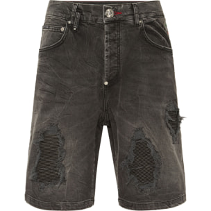 PHILIPP PLEIN Pantalones cortos vaqueros