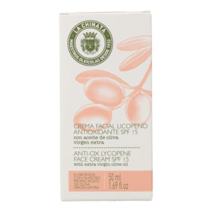 Crema Facial con Licopeno Antioxidante SPF15 La Chinata 50 ml
