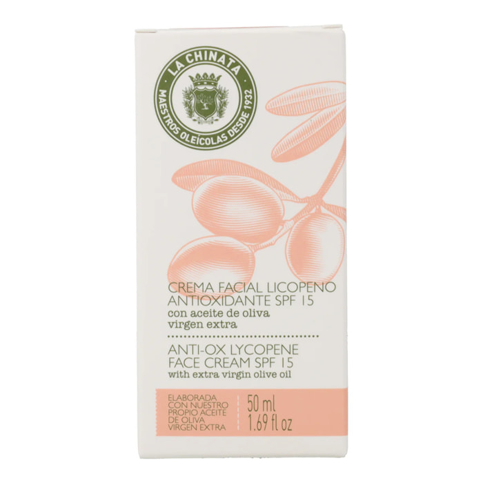 Crema Facial con Licopeno Antioxidante SPF15 La Chinata 50 ml