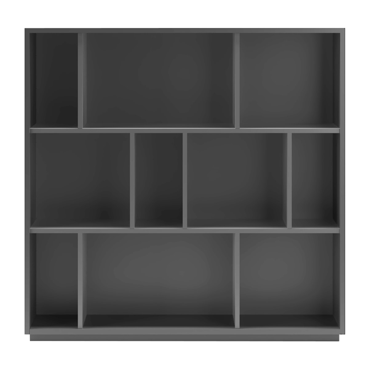 Estantería librería Nack melamina grafito 117x119x32 cm