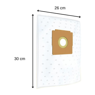 Lot de 4 sacs aspirateur pour Zelmer et Elcotec TopFilter Premium