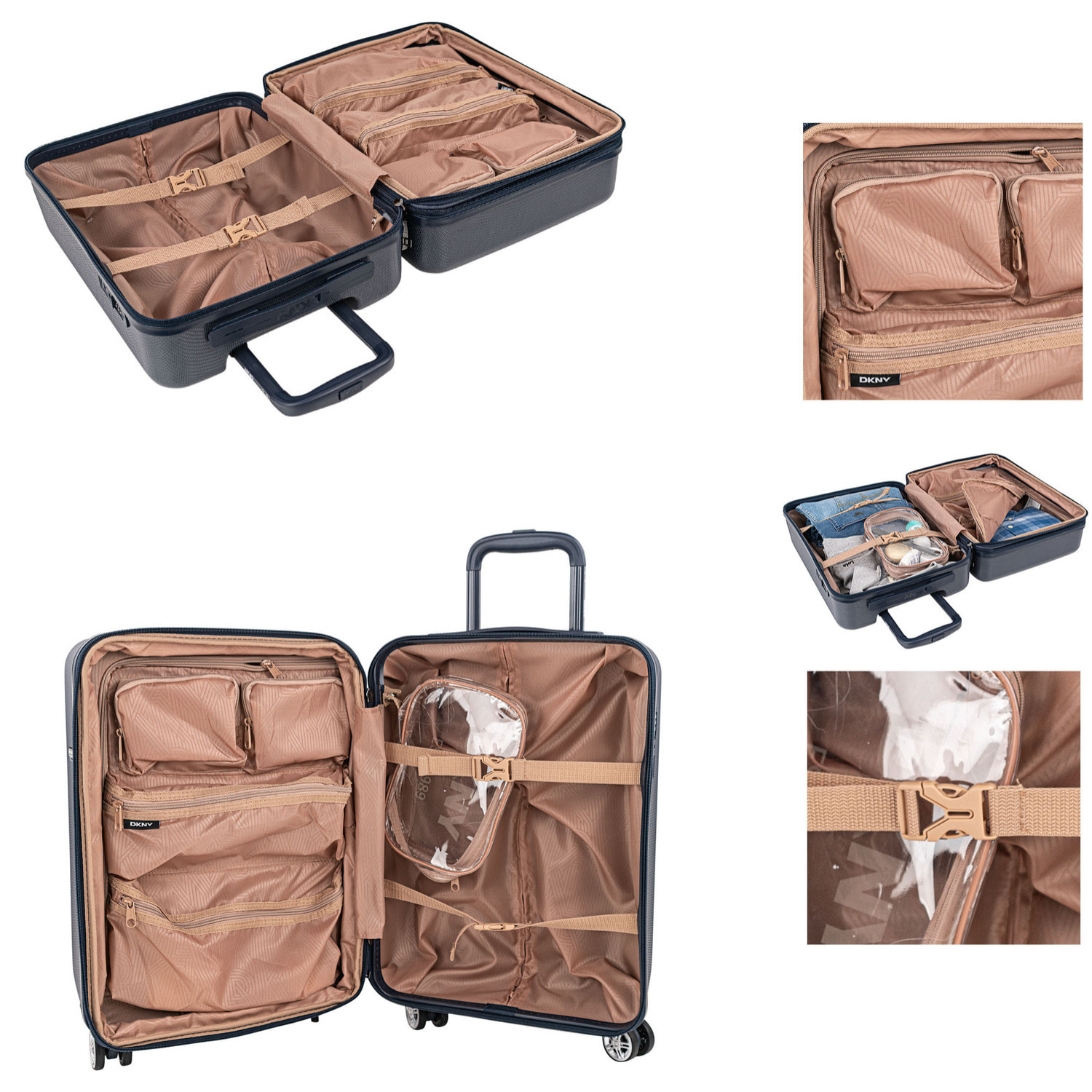 Juego De Maletas Pc Dkny Dkny-3103 Simply Put Azul