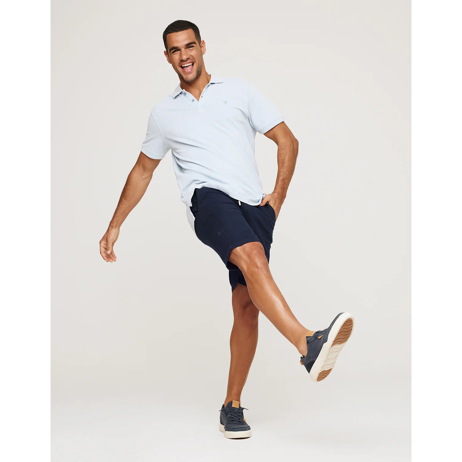 Bermuda Algodón Azul Marino - Nafio