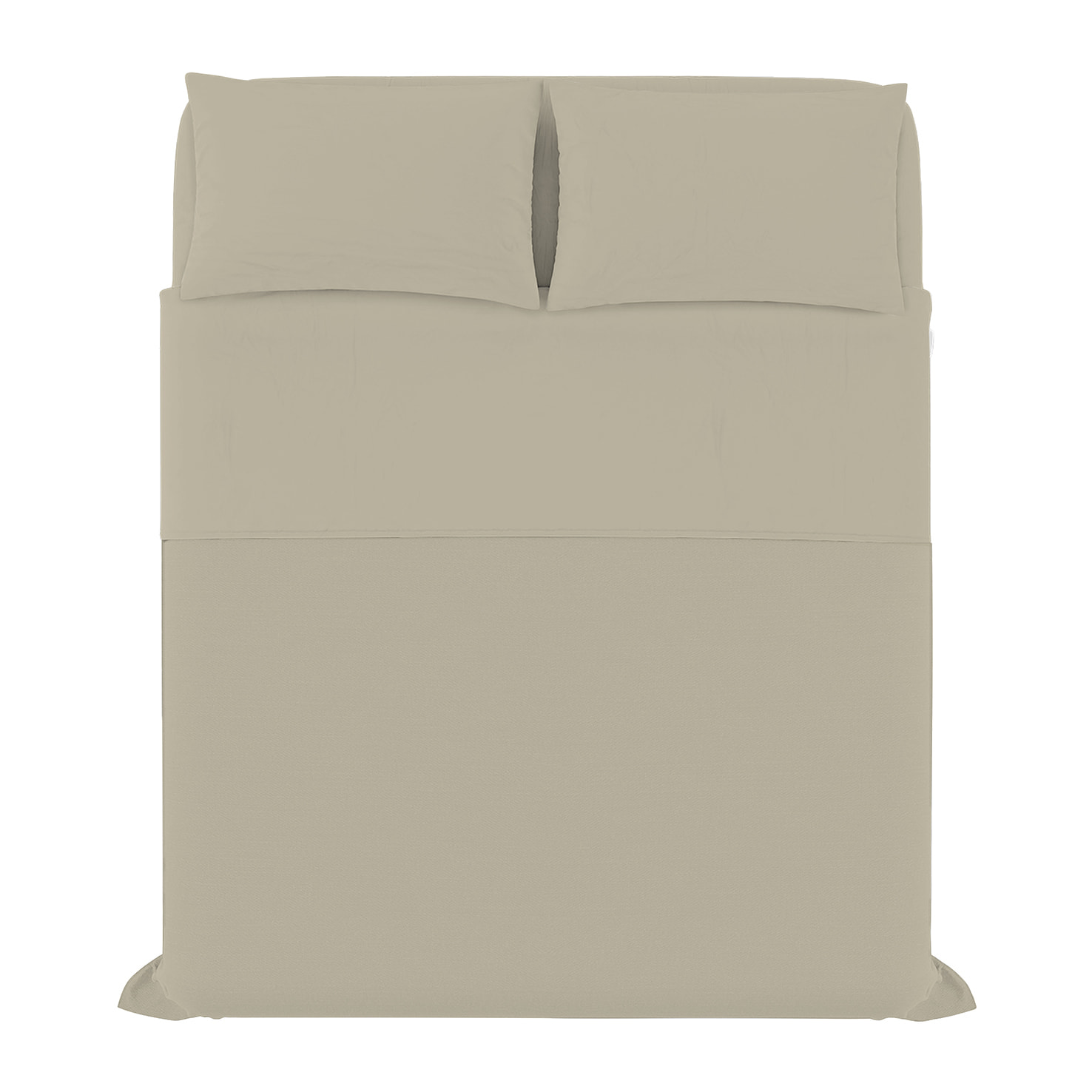 COMPLETO LETTO ELEGANT, 100% Microfibra, No Stiro - TORTORA