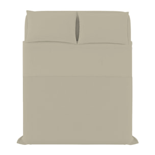 COMPLETO LETTO ELEGANT, 100% Microfibra, No Stiro - TORTORA