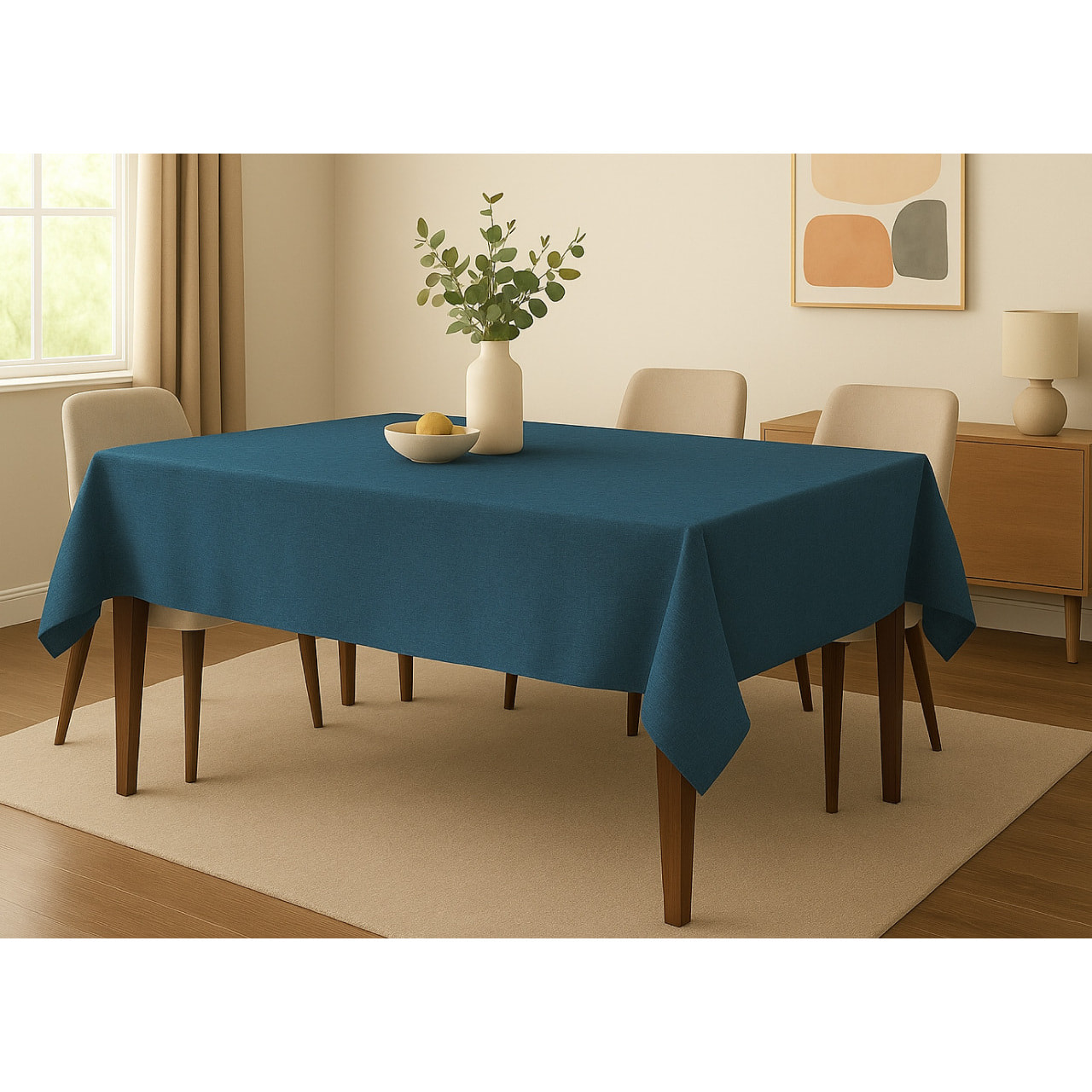 Tovaglia Cucina Soggiorno Antimacchia Idrorepellente Tinta Unita Linen