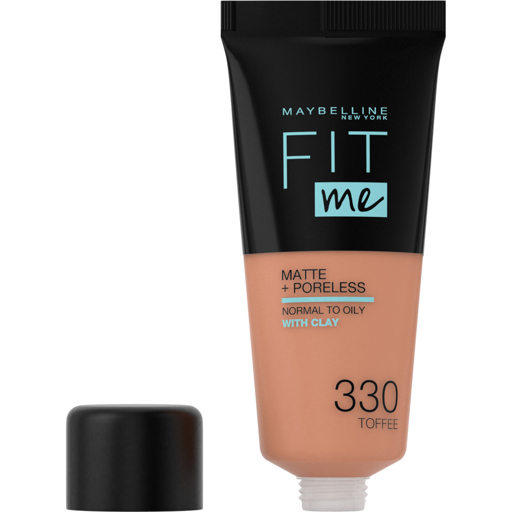 Maybelline New York Fit Me! Matte + Poreless Fond de teint 330 CARAMEL DORÉ 30 MLT