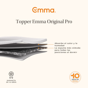 Topper Original Pro | Espuma ThermoSync | 8cm