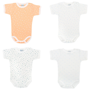 Pack 4 Body Ab. Hombro Manga Corta