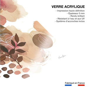 Tableau deco Bonheur floral Tableau plexiglas