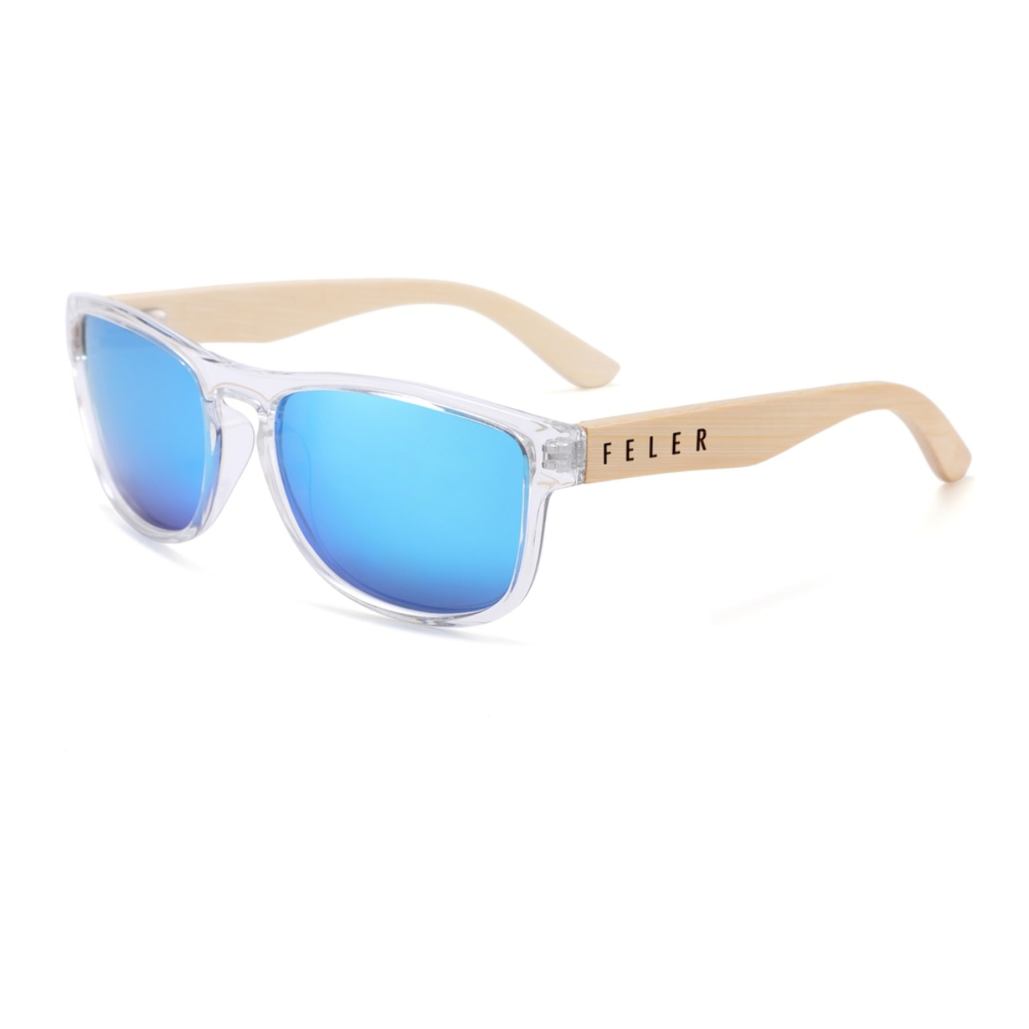 Gafas de Sol Feler 1512M-4 Polarizadas de Madera Unisex 52 mm