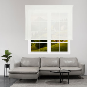 Well home estor enrollable translúcido liso - blanco roto, 180 x 110cm (ancho x largo)/tamaño de la tela 177 x 105cm