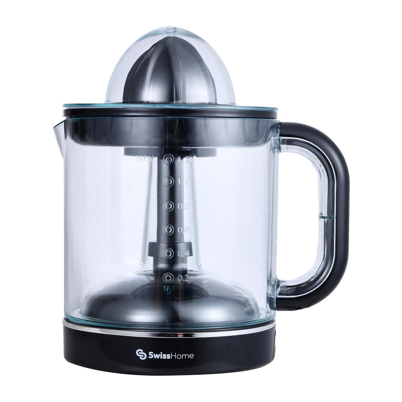 Exprimidor Eléctrico 40W de 1,2L con doble cono y Pies Antideslizantes SwissHome