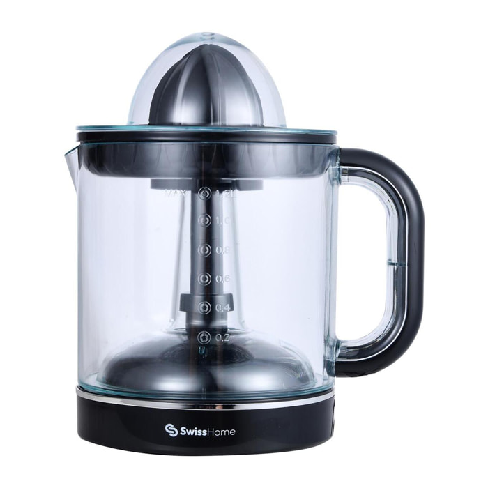 Exprimidor Eléctrico 40W de 1,2L con doble cono y Pies Antideslizantes SwissHome