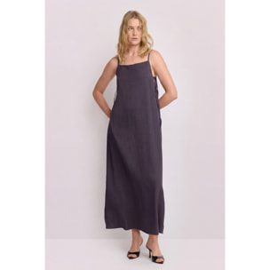 Kocca - Abito lungo con spalline sottili Donna, Tinta unita, Scollo quadrato