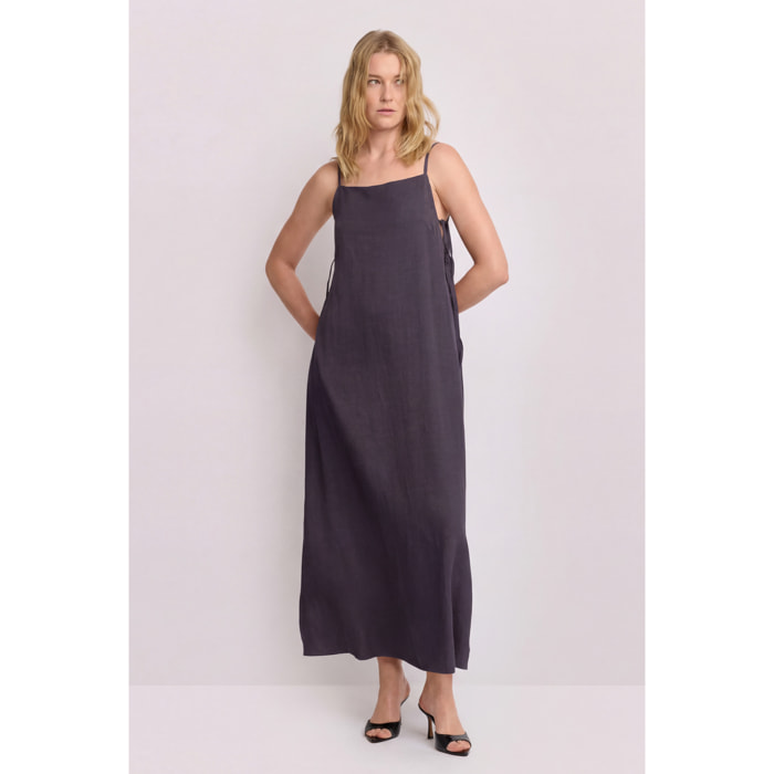Kocca - Abito lungo con spalline sottili Donna, Tinta unita, Scollo quadrato